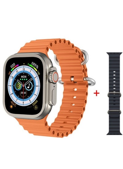 اشتري Smart Watch Ultra 10 in 1 With Health Fitness Tracker Sport Watch 10 addition Replacement Band 49MM-Multicolour في السعودية