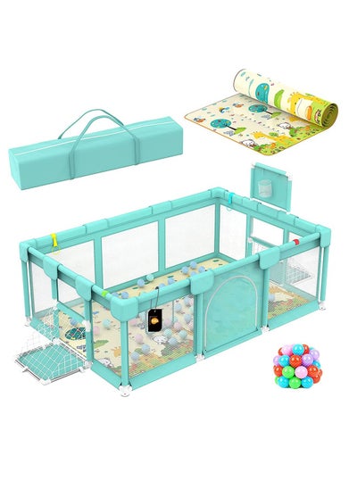 اشتري Baby Playpen Large Playpen Children Fence Baby Playground Baby Park, with Anti-Slip Suckers,Sturdy Babies Playpen,Indoor Baby Play Yard,Extra Large Baby Playard في الامارات