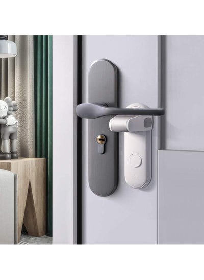 Buy Easy to Install and Use Child Safety Door Handle Lock White in Saudi Arabia