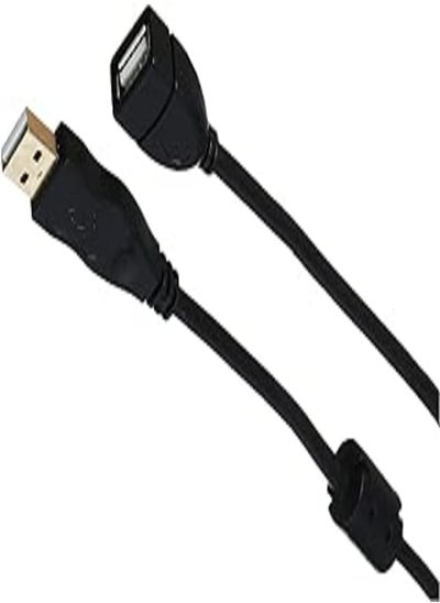 اشتري Keendex kx 2384 extension cable usb male 2.0 to usb female 2.0, 1.6m - black في مصر