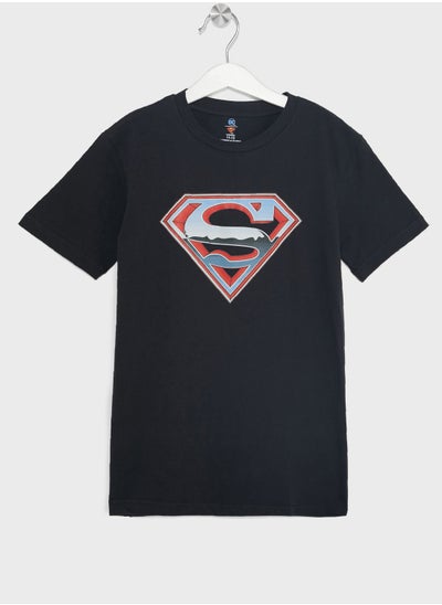 Buy Superman  Teen Boys Graphic Printed Tee in Saudi Arabia