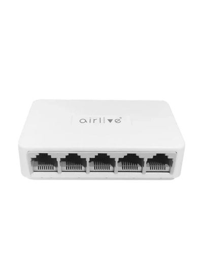 Buy Desktop Switch Airlive 5-Port 10/100 Mbps, Live-5E - White in Egypt