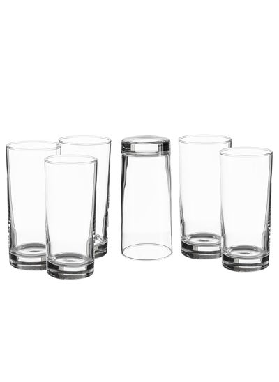 Buy A Set Of 6 Pure And Clear Glass Water Cups, Made In Turkey in Saudi Arabia