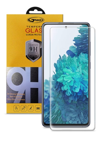 Buy 9H Ultra HD Curved Edges Case Friendly Full Glue Tempered Glass Screen Protector For Samsung Galaxy A51 / S20 FE Clear in UAE