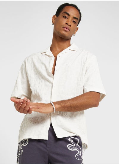 Buy Textured Relaxed Fit Shirt in Saudi Arabia