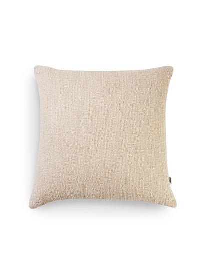 اشتري Lotto Textured Filled Cushion 50X50Cm - Natural في الامارات