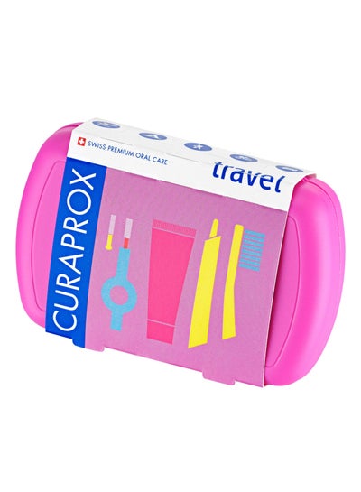 CURAPROX Travel Set - GREEN - Be You Pink Toothpaste