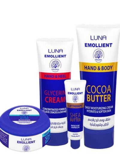 Buy Luna Emollient Bag Bundle Skin Care Set Of 4 Pcs in Egypt