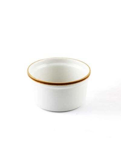 Buy Mocha Porcelain Lined Ramekin 9 cm in UAE