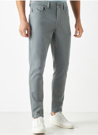 Buy Essential Slim Fit Pants in Saudi Arabia