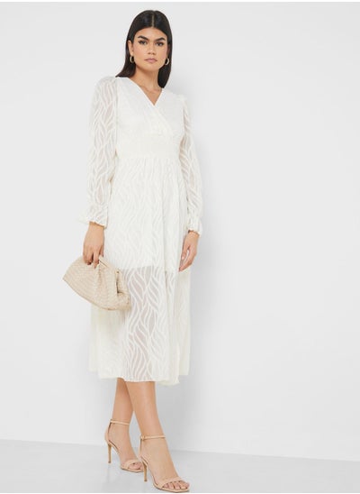 Buy Puff Sleeve Dress in Saudi Arabia