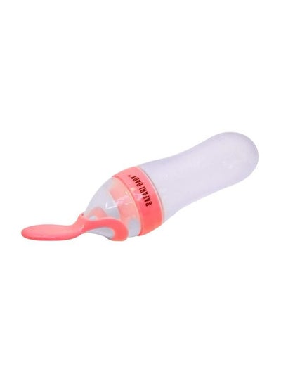 Buy Safari Silicone Bottle With Spoon - 90 ml - Pink in Egypt