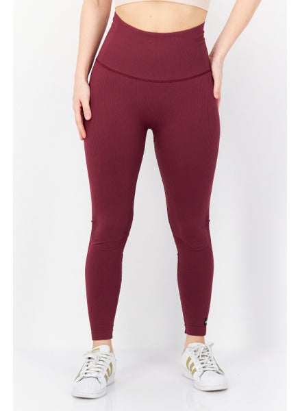 اشتري Women Sportswear Fit Training Legging, Maroon في الامارات