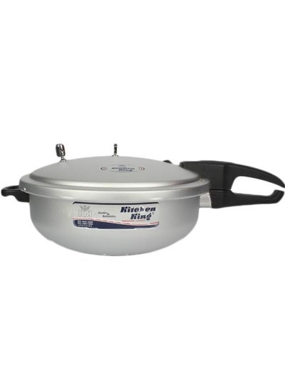 Buy Kitchen King 2-in-1 Wok Pressure Cooker, Durable Build, Promotes Healthy Cooking, Heat Resistant Handles, CGRS, Pressure Indication & Control, Heavy Body, Easy Open & Close, 5 Liters in UAE