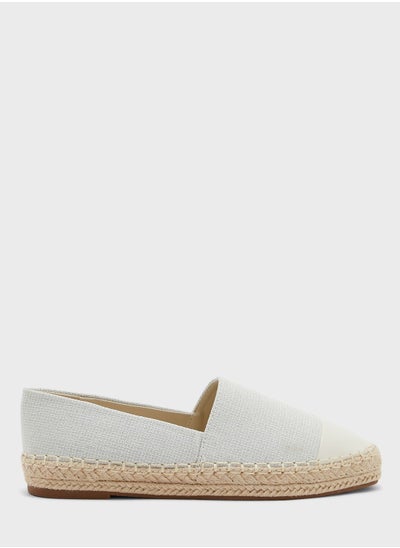 Buy Textured Toecap Detail Espadrille in Saudi Arabia