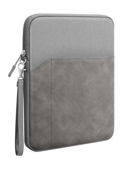 اشتري 9-11 Inch Tablet Sleeve Bag Carrying Case for iPad Pro 11 2021-2018, iPad Air 5/4 10.9, iPad 10.2, Galaxy Tab A8 10.5/Tab S8 11", Surface Go 2/1, Protective Bag with Pocket, Gray في الامارات