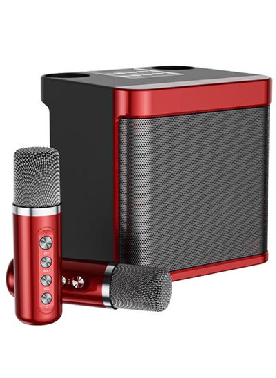 Buy Karaoke Machine with 2 Wireless Microphone,Portable Bluetooth Speaker with HD Sound PA System Support Echo and Vocal Cut,USB,SD, AUX Input for Party, Meeting, Wedding, Home and Outdoor in UAE