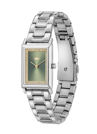 Buy LACOSTE RECTANGLE ANALOG WOMEN'S GREEN CASE WATCH - 2001406 in Saudi Arabia