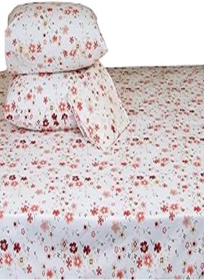 Buy Family Bed 154 Flat Bed sheet Set Cotton 4 pieces size 240 x 250 cm in Egypt