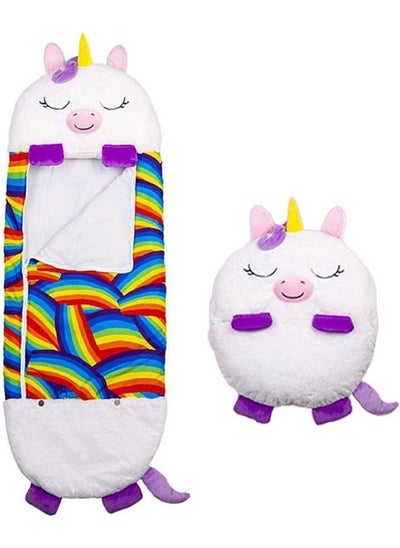 اشتري Kids Cartoon Large Warm Sleeping Bag, Portable FoldingPillow & Sleepy Sack في الامارات