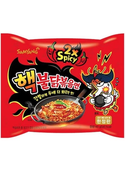 اشتري 2X Spicy  Hot Chicken Flavor Ramen Noodles 140g في مصر