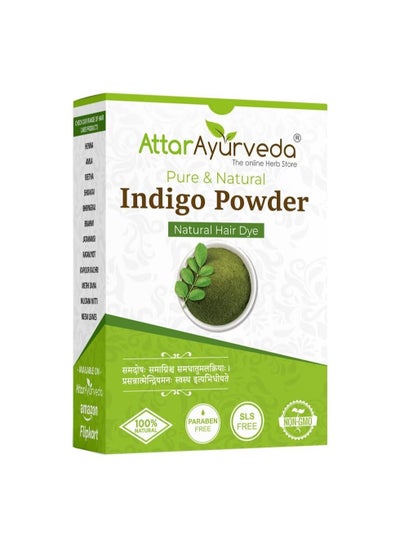 اشتري ATTAR AYURVEDA Indigo Powder for Black Hair (200g) في الامارات