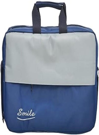 Buy Dragon Smile Fabric Shoulder Strap Laptop Case With Hidden Front Pocket And Two Separate Portion Inside For Laptop Protection 17 IN - Blue Grey in Egypt