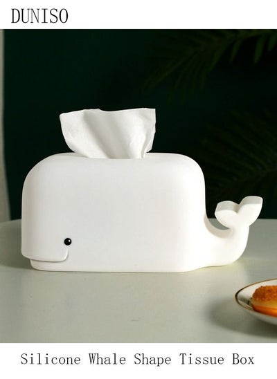 اشتري Creative Silicone Whale Shape Tissue Box Holder في السعودية