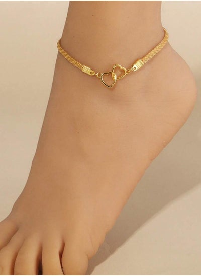 Buy Stainless Steel 18k Gold Plated Anklet in Saudi Arabia