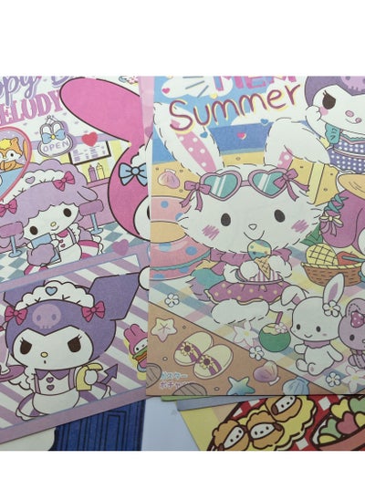 Buy 15.5*21cm Japanese Cartoon Sanrio Poster Set 10 Pcs in Saudi Arabia