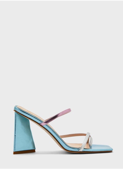 Buy Strappy Block Heel Mule in Saudi Arabia