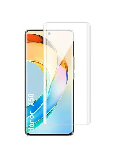 اشتري Honor X50 Screen Protector, Tempered Glass [Full Adhesive][Full Coverage] [Bubble-Free] [Anti Scratch] HD Clear High Responsive for Honor X50 5G (Clear) في الامارات