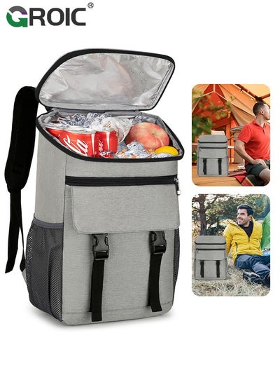 Buy Backpack Cooler, Leakproof & Waterproof Cooler Backpack, Cooler Bag for Men Women, Large Capacity Portable Lightweight Cooler for Family Outdoor Camping Beach Picnic Hiking in UAE