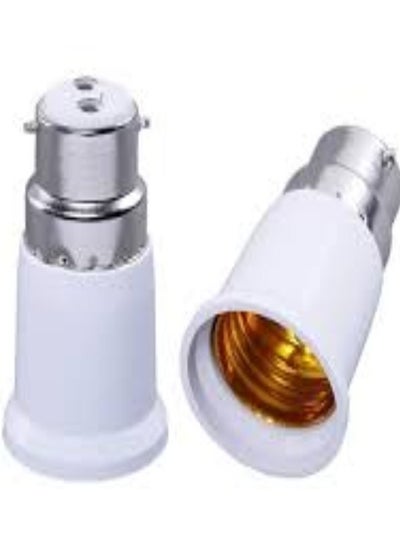 Buy KNP B22 to E27 Bulb Holder is a practical adapter designed to convert your B22 (bayonet cap) socket to an E27 (medium Edison screw) socket. in UAE