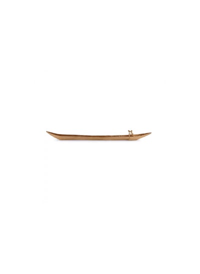 Buy Long Boat Rowing Decor Accent 84x8x8cm Gold in UAE