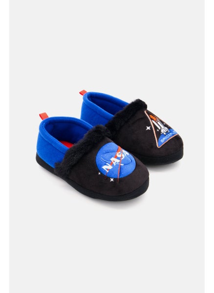 Buy Kids Boy Slip On Shoes, Black/Blue in UAE