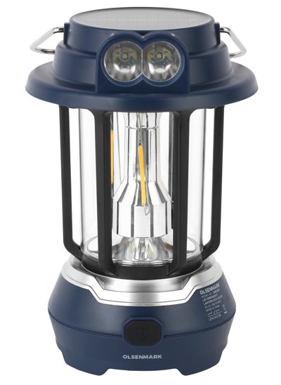 Buy Olsenmark LED Emergency Lantern with Solar OME2824, 7 Hours Working, Compact, Portable and Light Weight Design in UAE