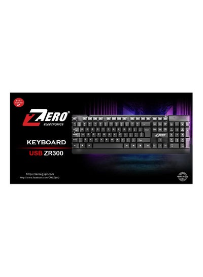 Buy Zero USB Keyboard - Model ZR-300 Black in Egypt