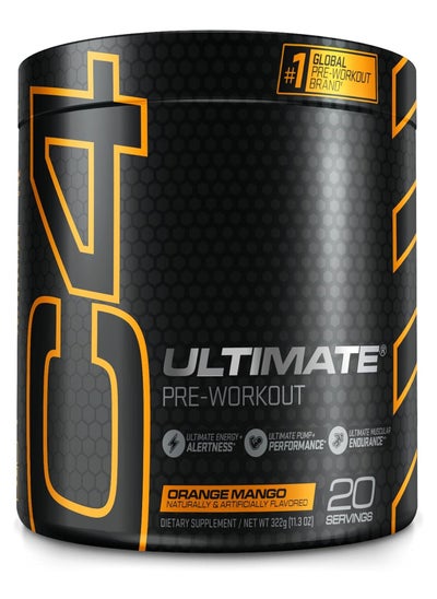 Buy Cellucor C4 Ultimate Pre Workout Powder Orange Mango - 20 Servings in UAE