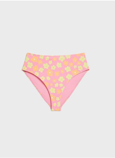 اشتري Floral High Leg Bikini Brief في الامارات