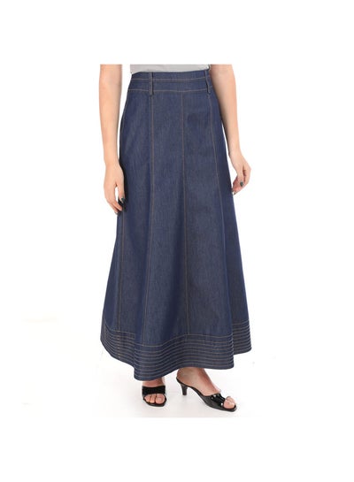 Buy Tencel Skirt Dark Blue in Egypt