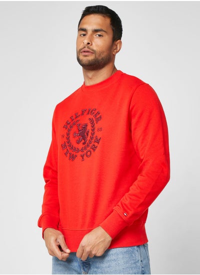 Buy Logo Crew Neck Sweatshirt in UAE