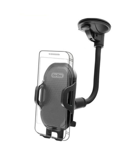 Buy GO-DES Flexible Arm Windshield Car Holder GD-HD651 Rotating 360 Degree Long Arm Windshield Mount in UAE