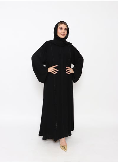 Buy An Elegant Abaya With Luxurious Crystal Embroidery in Saudi Arabia