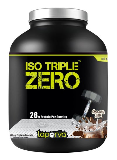 Buy Laperva Iso Triple Zero Next Generation Whey Protein Isolate- Spanish Latte Flavor, 5 LB - Zero Sugar, Zero Carb, Zero Fat - Soy-Free, Gluten-Free, Lactose-Free in Saudi Arabia