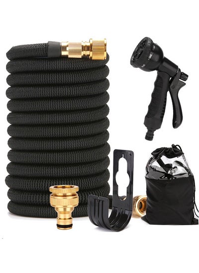 Buy 100ft Expandable Garden Hose,Flexible Water Hose with 8 Nozzle Patterns,Lightweight Hose Car Wash Hose with Storage Bag for Yard Car Pets Glass Wash in UAE