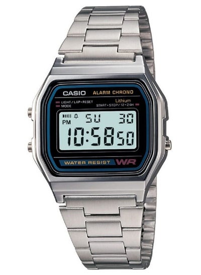 Buy Vintage Unisex Silver Stainless Steel Digital Watch A158WA-1DF in Saudi Arabia