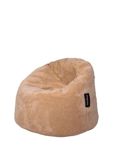 اشتري Giant Fur Beanbag Beige في مصر