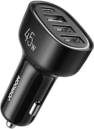 Buy Joyroom Jr-Cl09 45W Four-Port Car Charger English Version Only New Solution - Black in Egypt