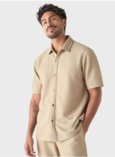 اشتري Textured Regular Fit Shirt في السعودية